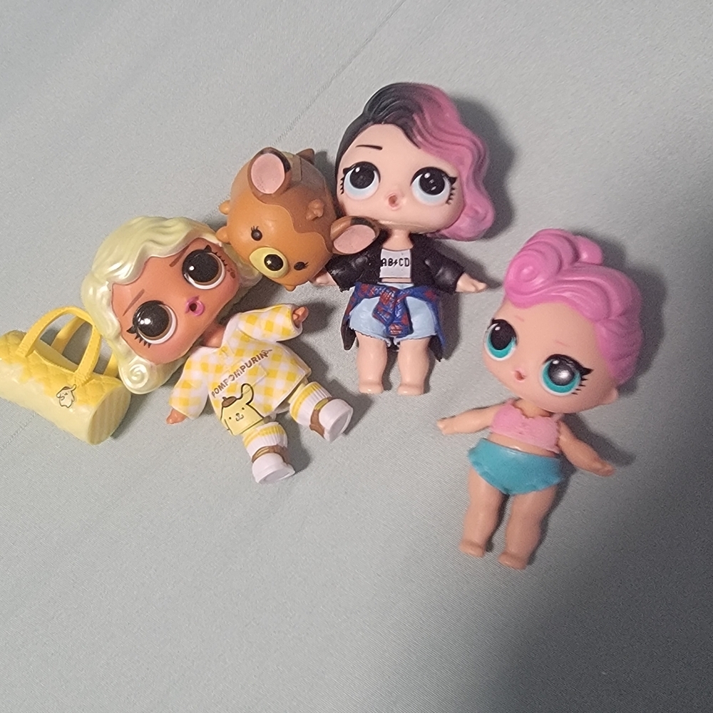 L.O.L. Surprise! Dolls Set with Pink and Yellow Accents